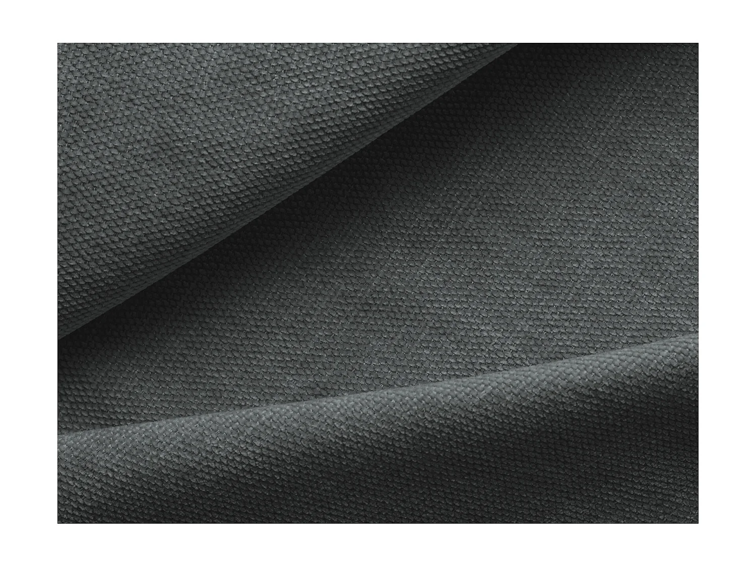 Bed met opbergruimte 190 x 215 - chenille stof - grafiet - HAUKE