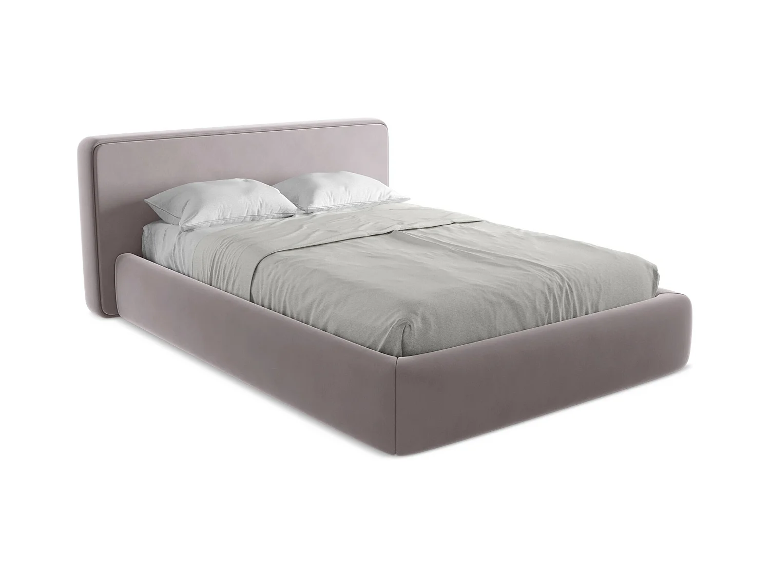 Bed met opbergruimte 180 x 225 - velours - lavendel - KIANA