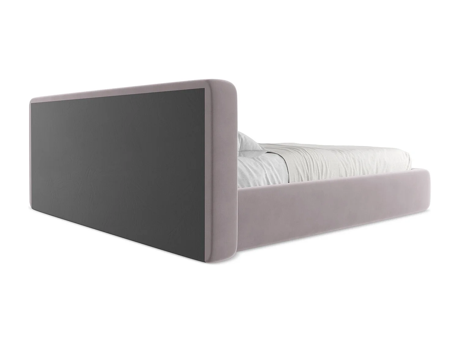 Bed met opbergruimte 220 x 225 - velours - lavendel - KIANA