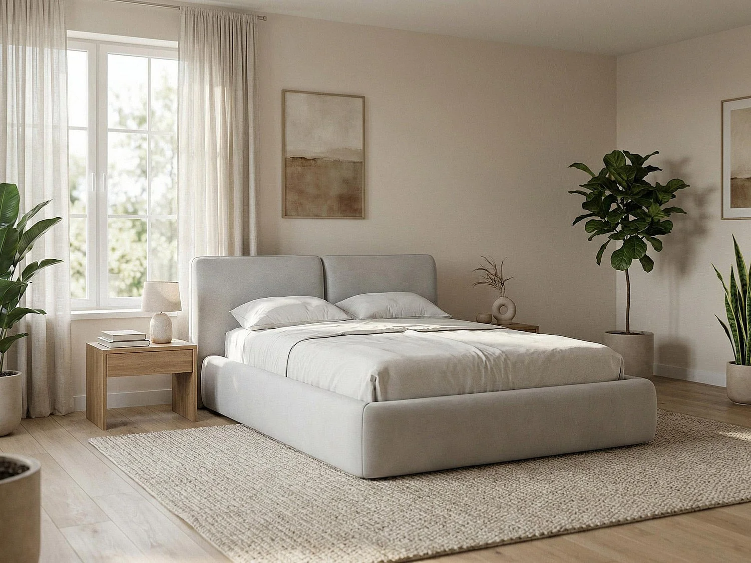 Lit coffre en velours 180 x 228 - marin - MILANO