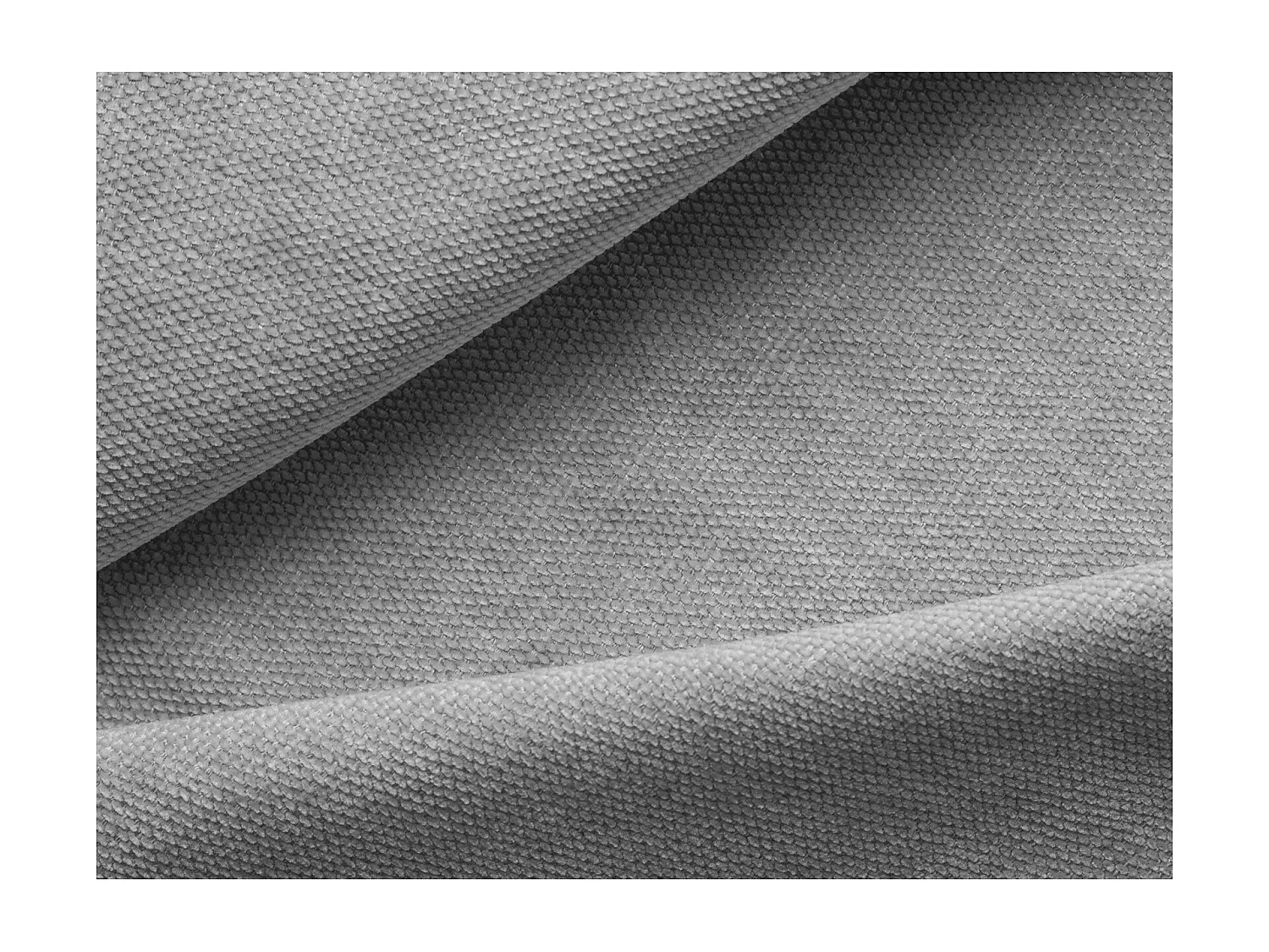 Lit coffre en tissu chenille 140 x 200 - gris clair - HAUKE