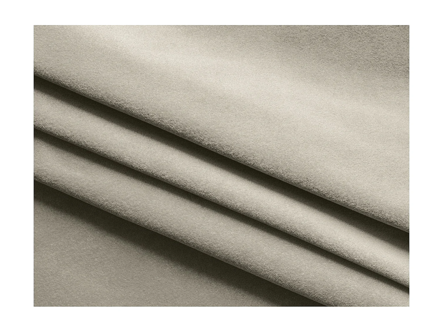 Lit coffre en velours 140 x 200 - perle - KIANA