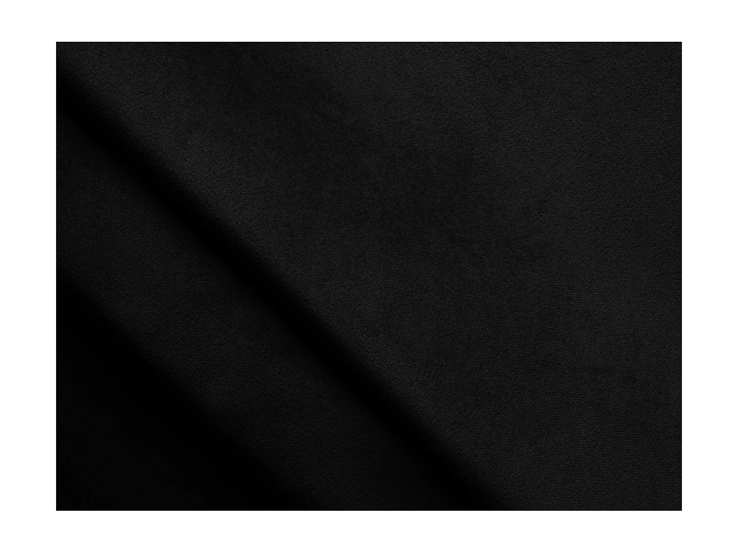 Lit coffre en velours 140 x 200 - noir - ANANI