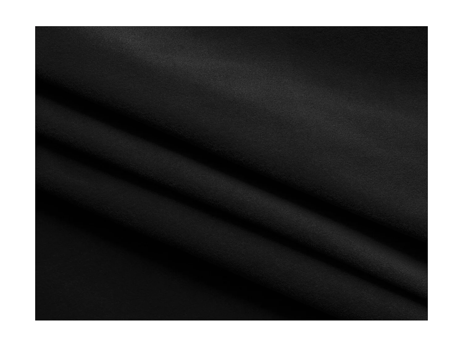 Łóżko 200 x 225 - z weluru - czarny - KIANA