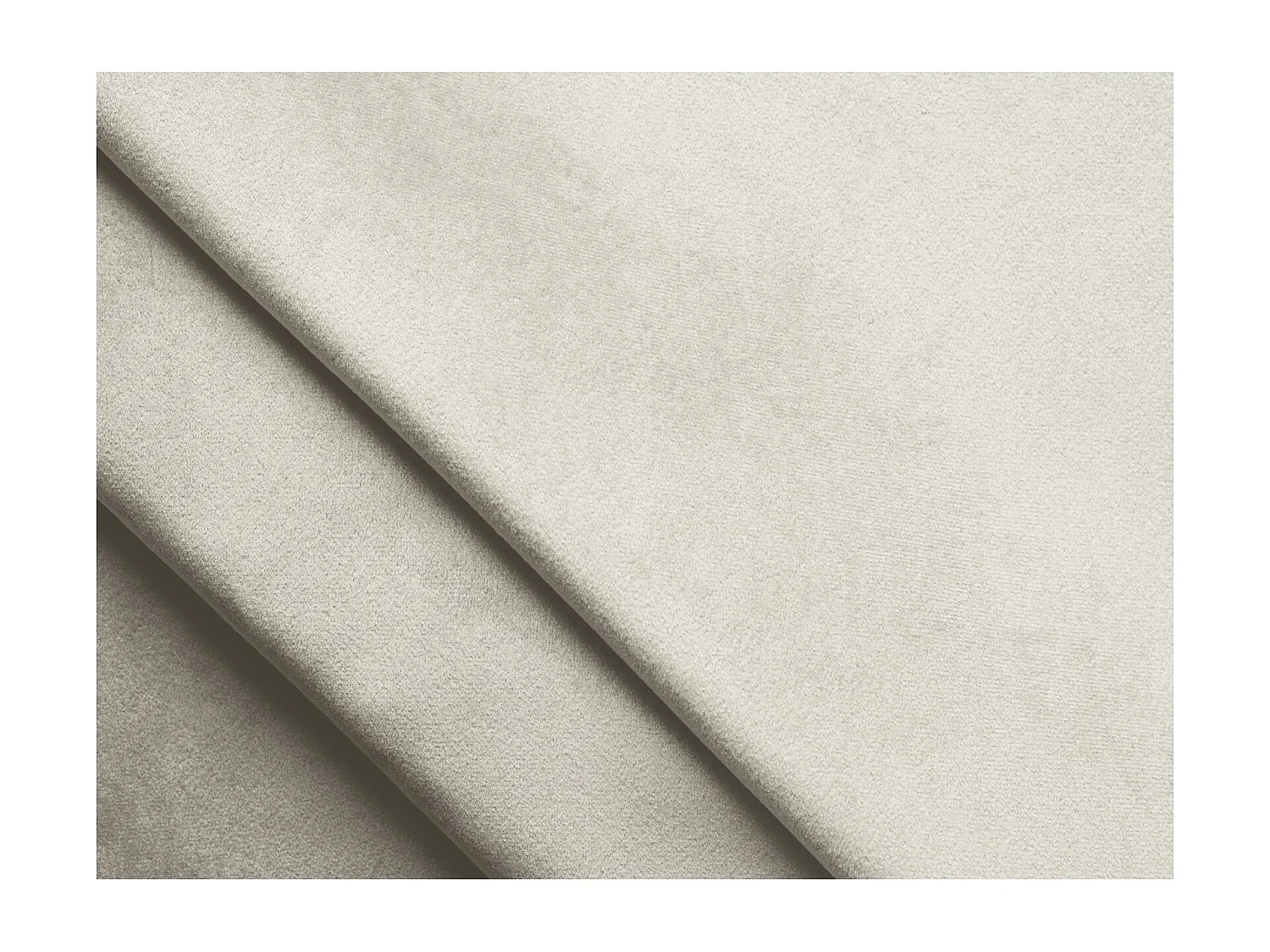 Lit coffre en velours 160 x 200 - beige clair - ANANI