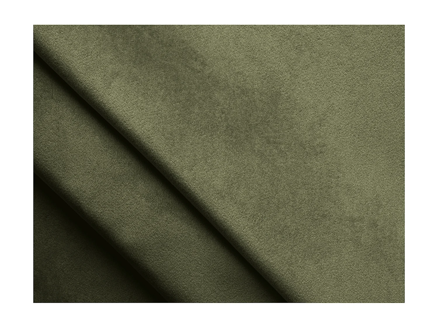 Lit coffre en velours 140 x 200 - olive - ANANI