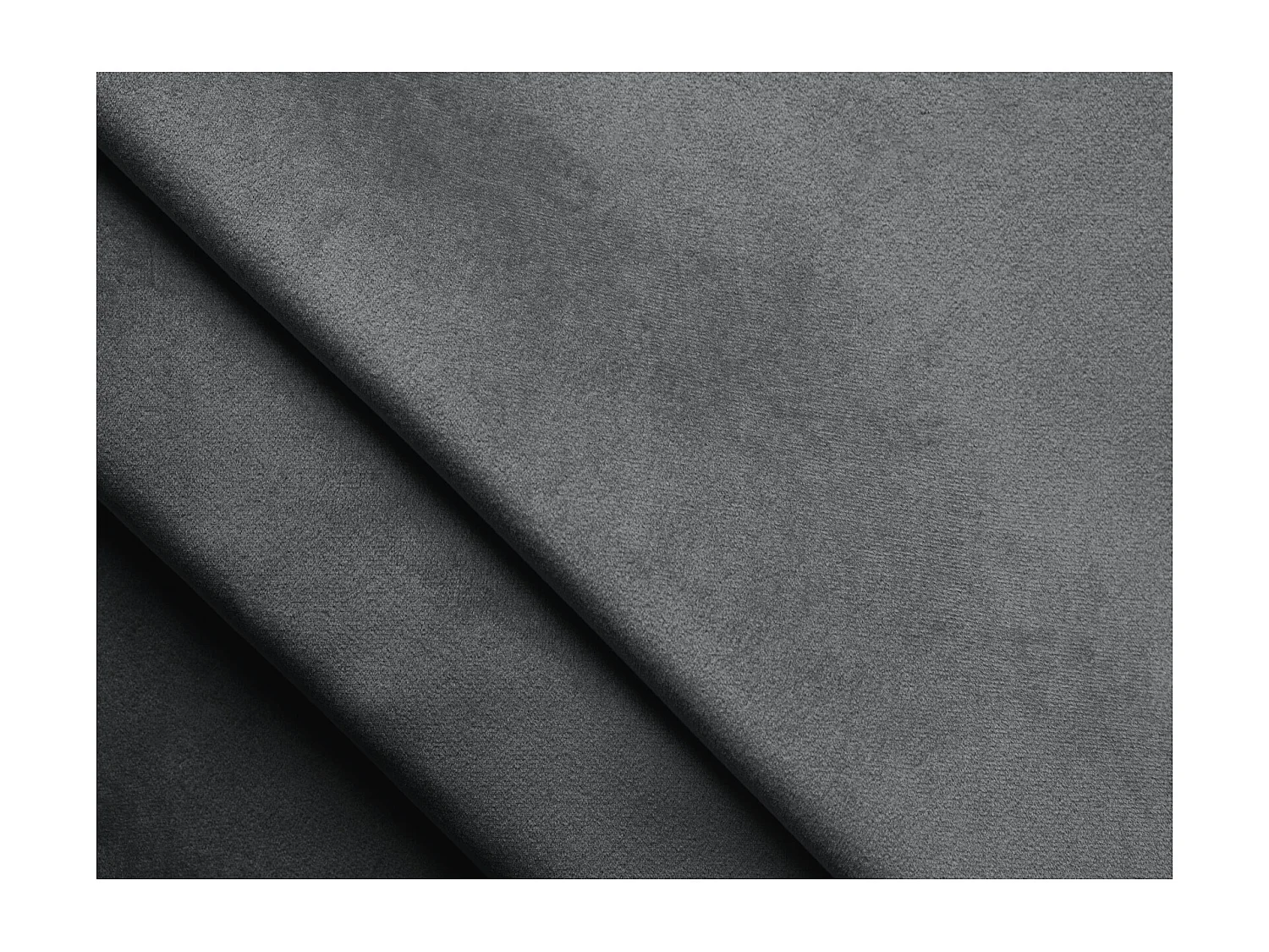 Lit coffre en velours 160 x 200 - acier - ANANI