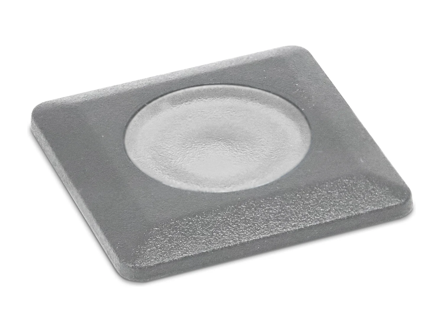 RAIN piso embutido estilo moderno e versátil -D. ø5 cm - quadrado - G9 1,7W - 170lm e 3K - resina - ip67 - cinzento