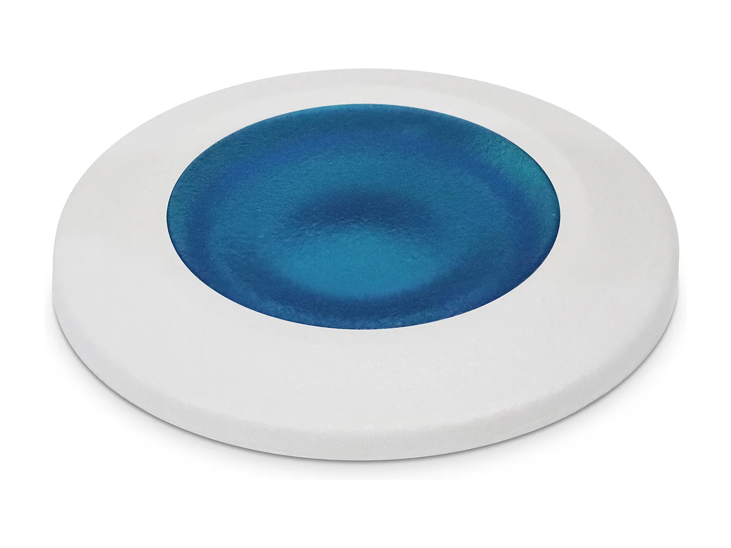 Spot encastrable au sol modern Rain-d.ø5cm-rond-g9 1,7w-170lm,3k-resin-ip67-blanc,bleu