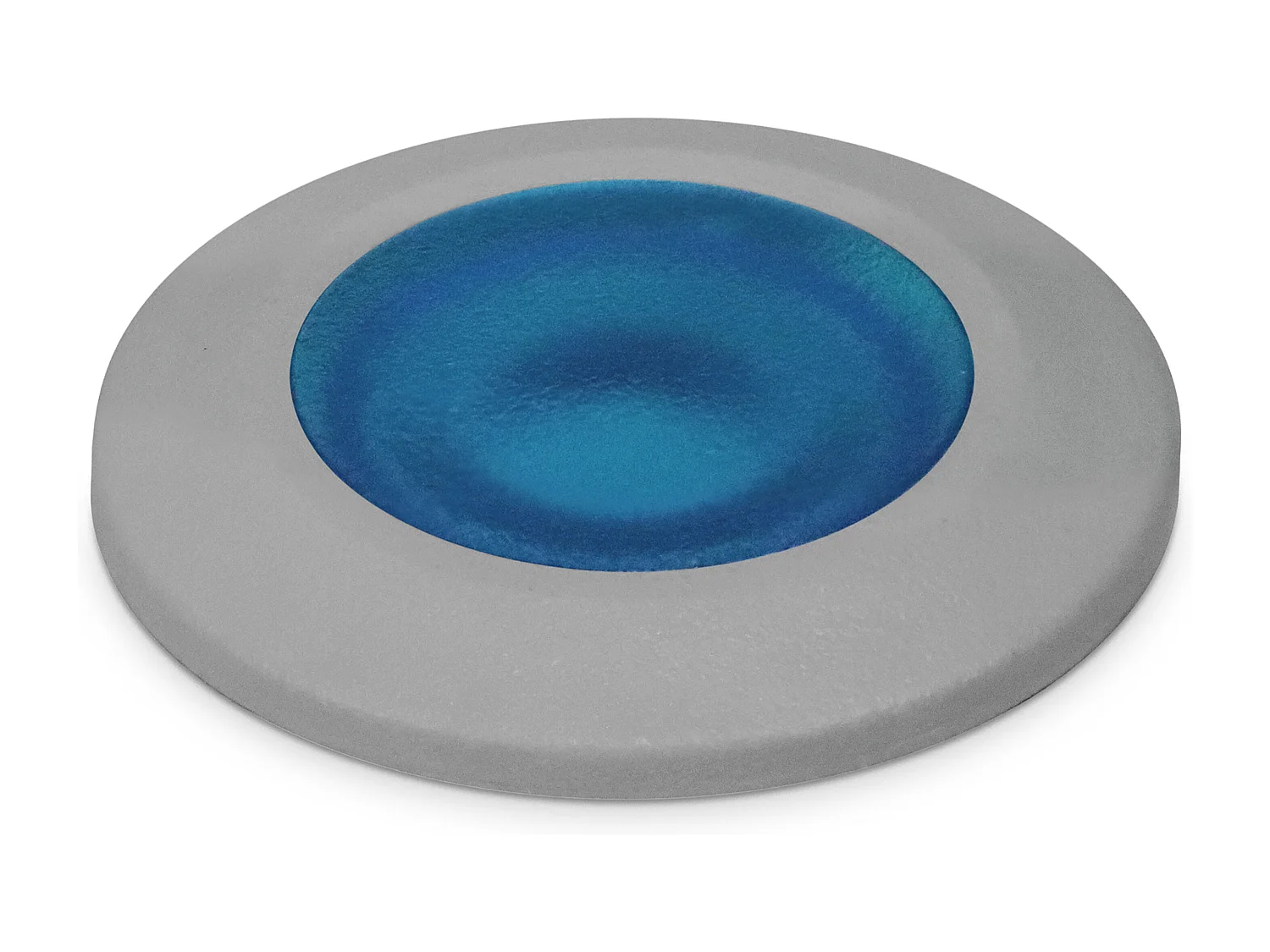 Luminaire encastrable au sol modern Rain-d.ø5cm-rond-g9 1,7w-170lm et 3k-résine-ip67-gris, bleu