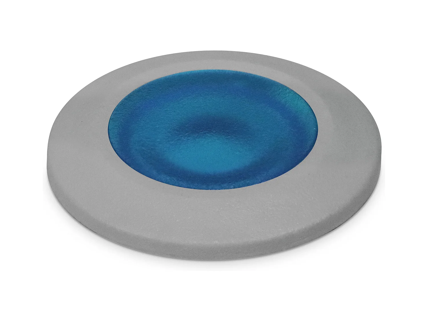 Empotrable de suelo RAIN estilo moderno y versátil -D. ø5 cm - redondo - G9 1,7W - 170lm y 3K - resina - ip67 - gris y azul