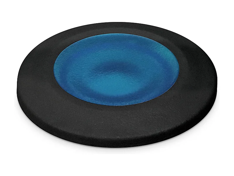 Spot encastrable au sol modern Rain-d.ø5cm-rond-g9 1,7w-170lm,3k-resin-ip67-noir,bleu