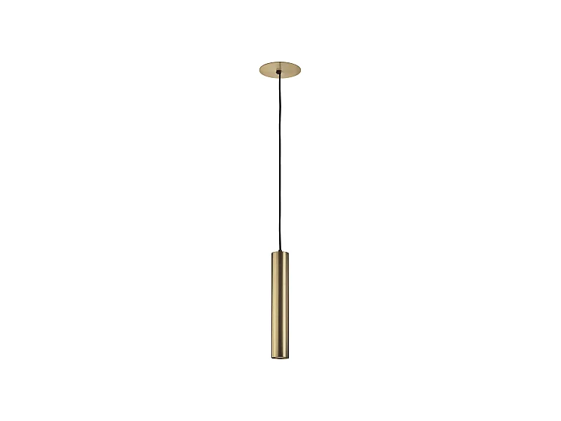 Lampada da soffitto moderna Tania-h.33 cm-gu10 50w-base d.ø14 cm-acciaio e oro-ip20