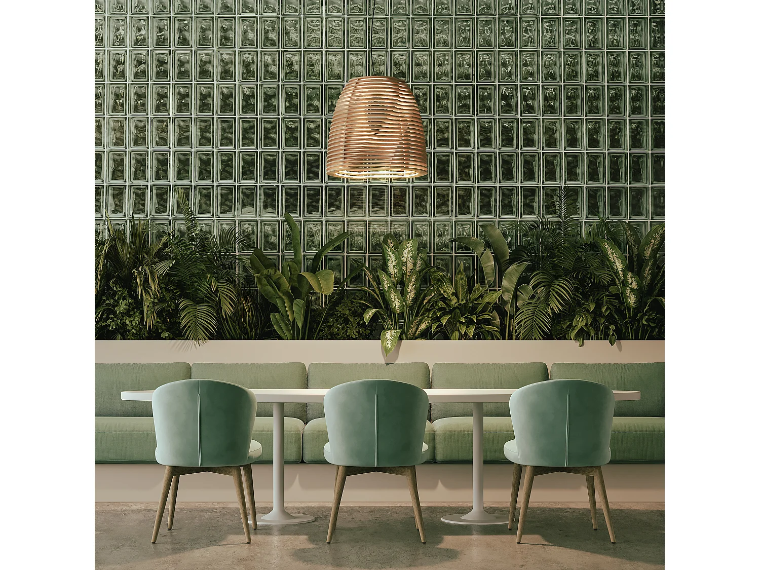 Lampada da soffitto moderna Twist-h.150cm x d.ø55cm-gx53 led t2 6w-480lm,3k-ip20-legno