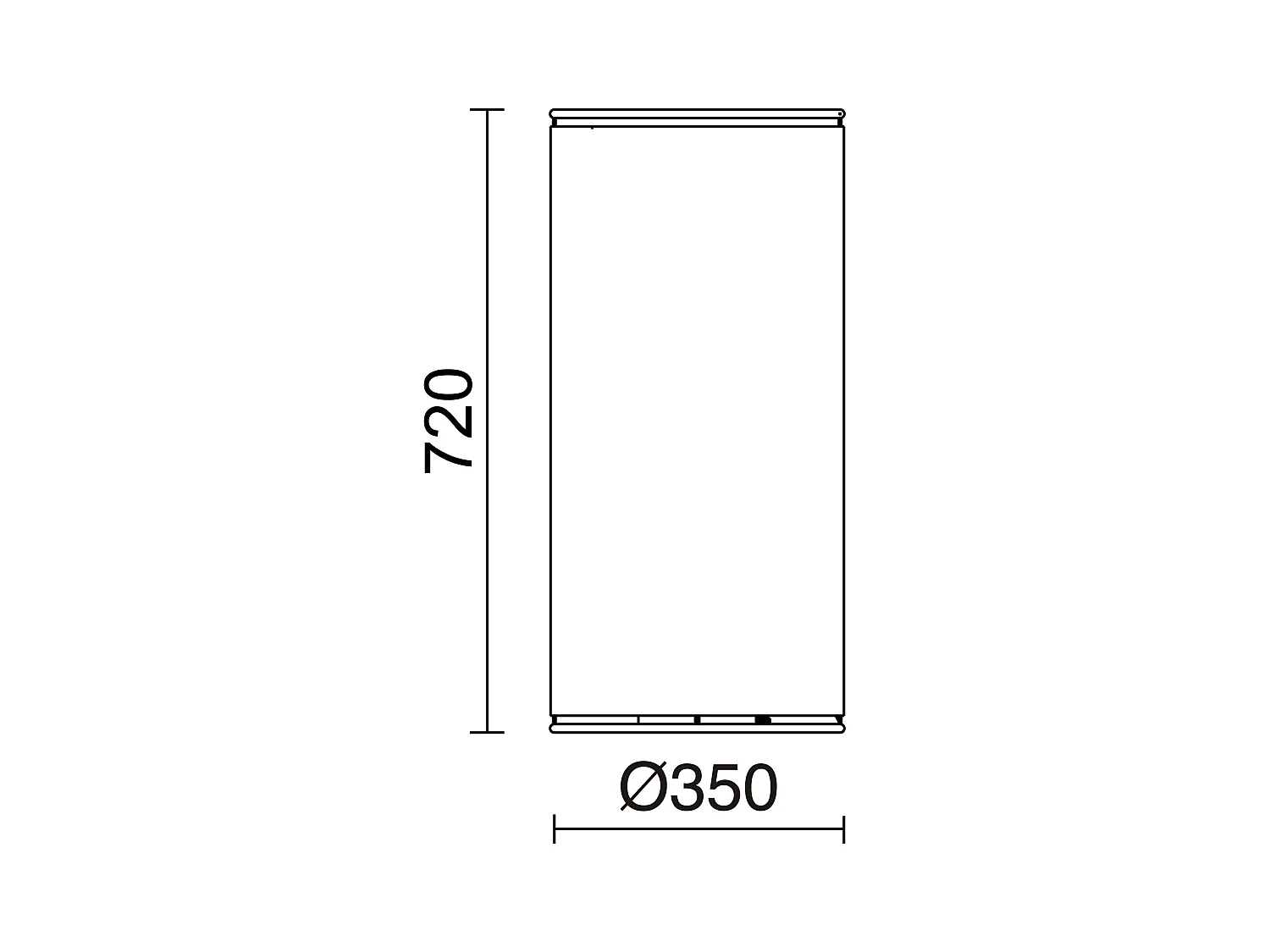 AKIRO Stehleuchte im modernen Stil – Breite 35 x Höhe 72 cm – 2X T8 LED – 9 W 3K – IP20 – an/aus – 2 m Kabel – Stahl und Kunststoff – Schwarz und Weiß