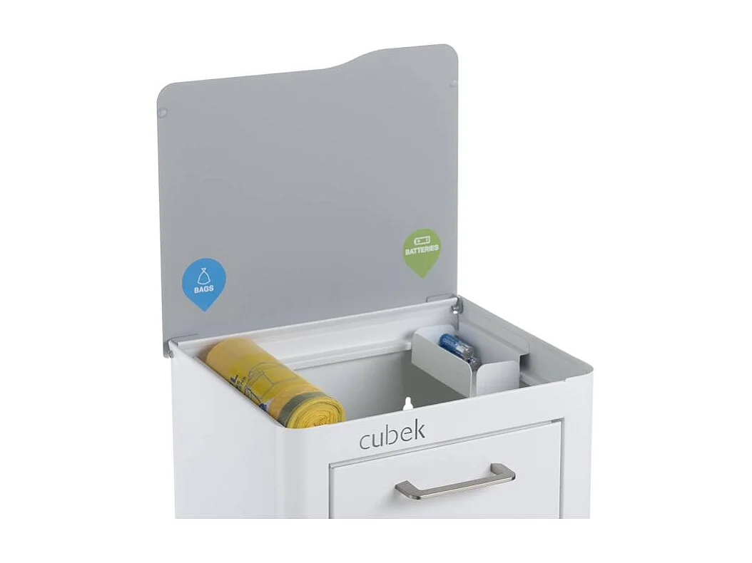 Pattumiera da cucina - Bidone per raccolta differenziata - 3 scomparti da 20L - CUBEK