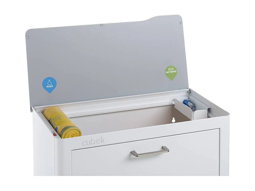 Küchenabfalleimer - Mülltrennungssystem mit 4 Fächern à 20 Litern - CUBEK