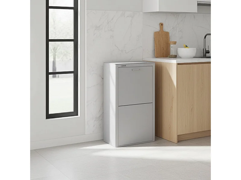 Pattumiera da cucina - Bidone per raccolta differenziata - 4 scomparti da 20L - CUBEK