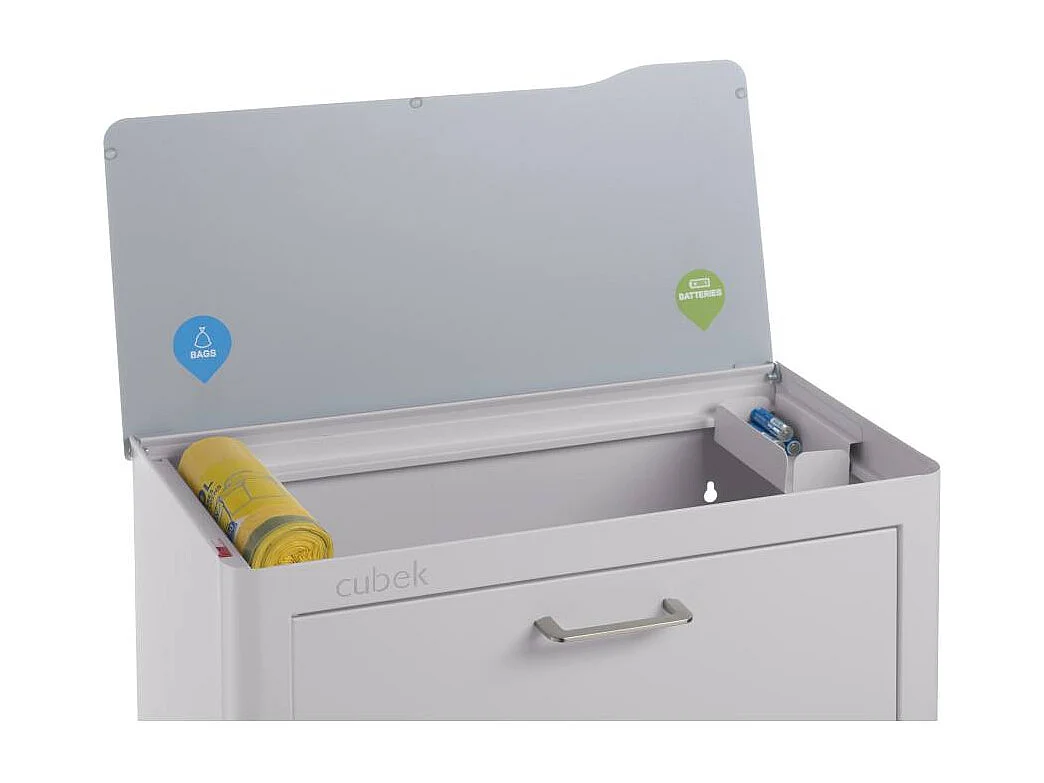 Cubo de basura para la cocina - Cubo de reciclaje - 4 compartimentos de 20L - CUBEK