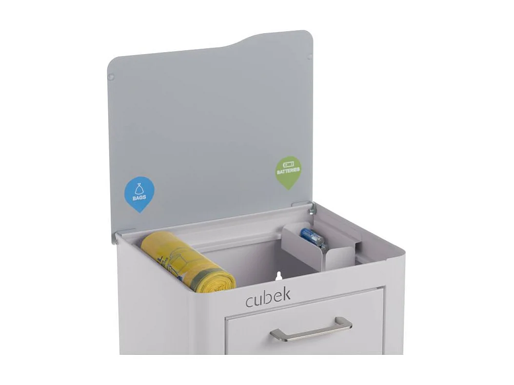 Cubo de basura para la cocina - Cubo de reciclaje - 3 compartimentos de 20L - CUBEK