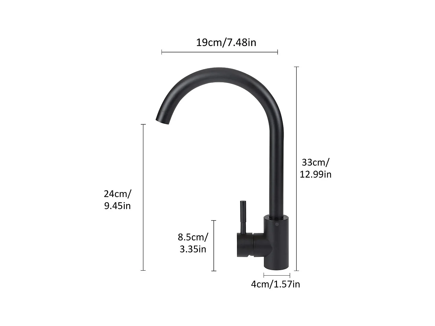 NETTLIFE Keukenkraan Keukenhoogdrukkraan Keukenwasbakkenkraan Rvs 360° draaibare kraan