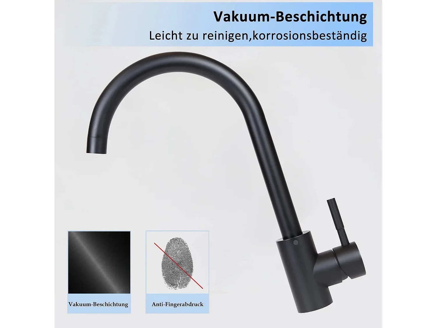 NETTLIFE robinet de cuisine robinet haute pression robinet d'évier de cuisine en acier inoxydable pivotant à 360°