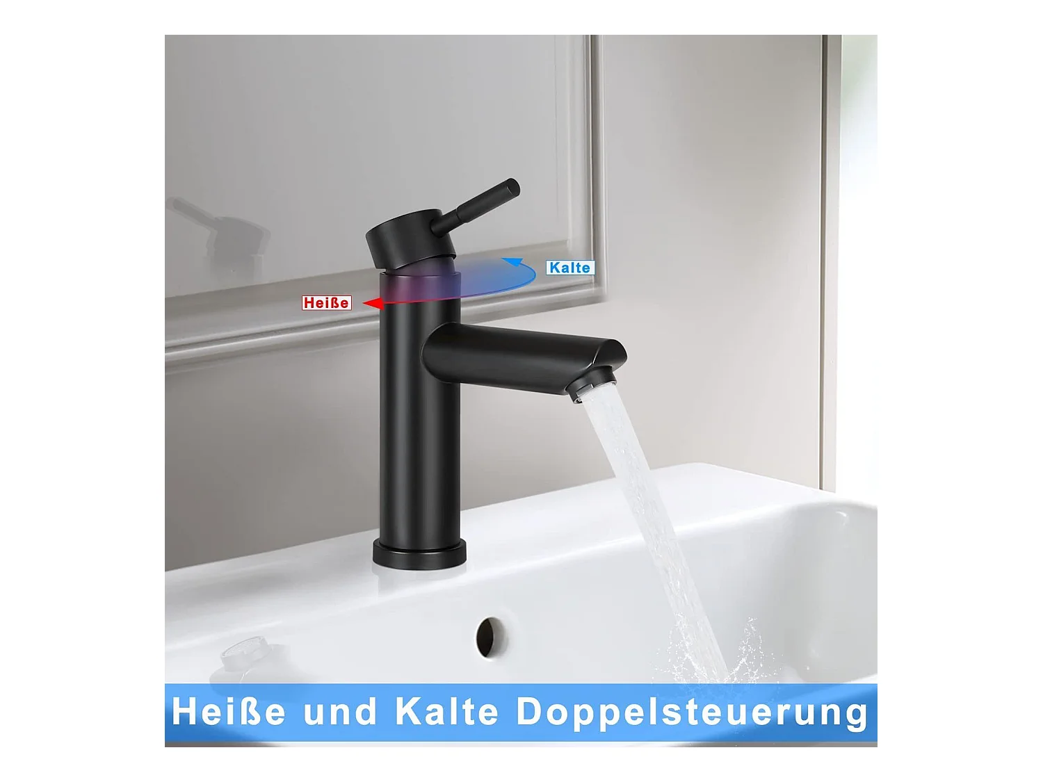 NETTLIFE keukenkraan warm/koud hoge druk RVS kraan