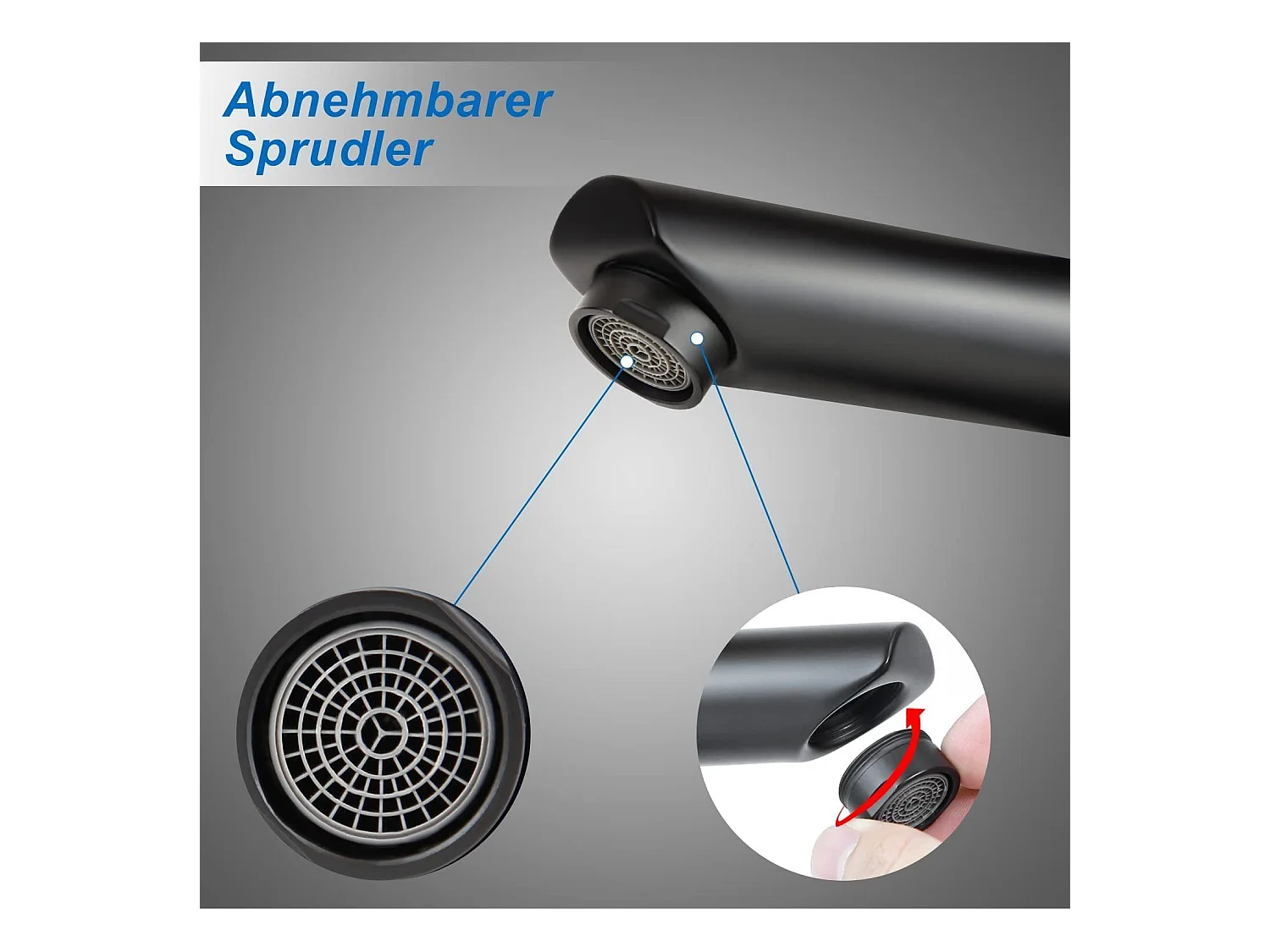 NETTLIFE keukenkraan warm/koud hoge druk RVS kraan