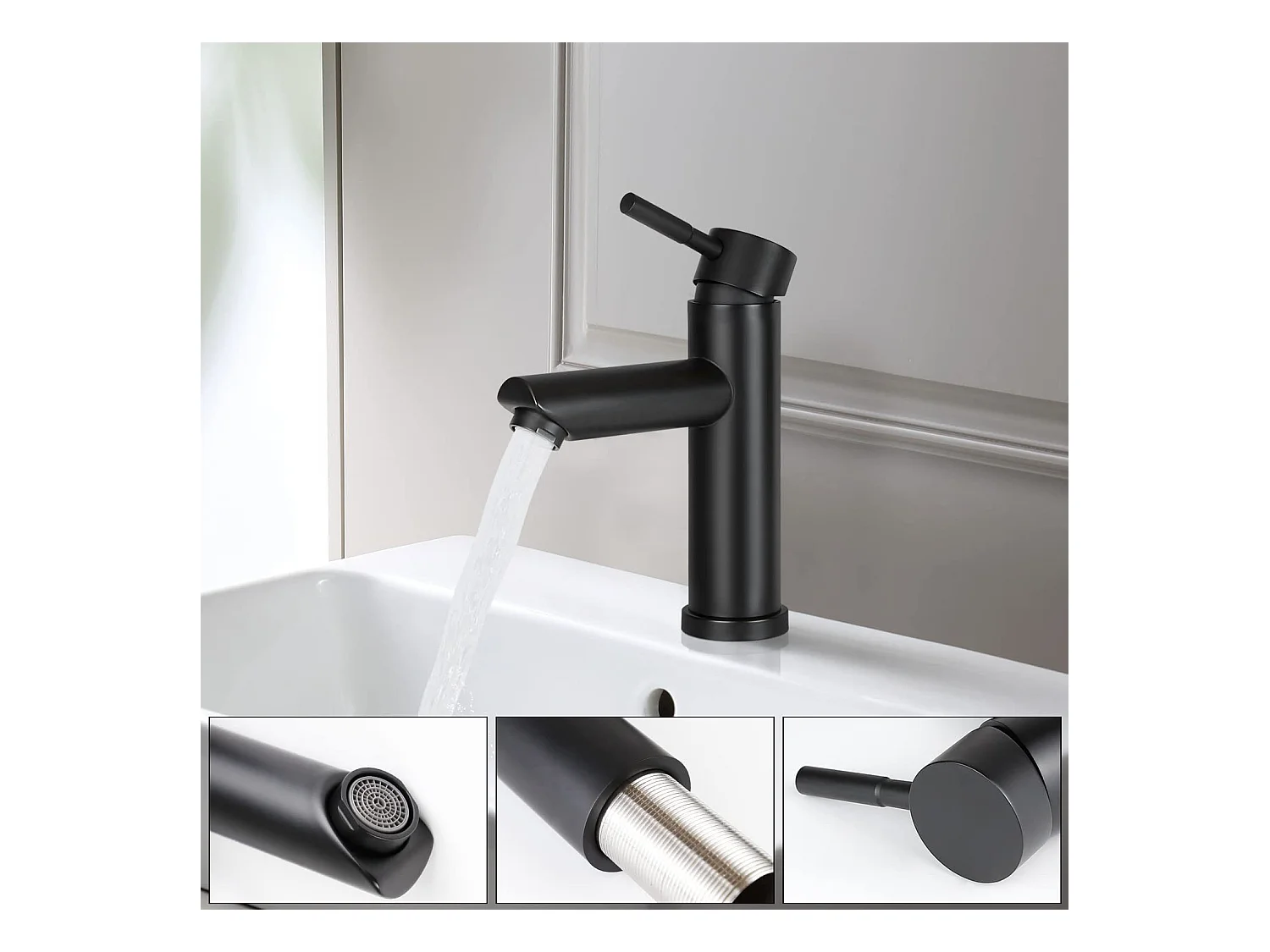 NETTLIFE keukenkraan warm/koud hoge druk RVS kraan