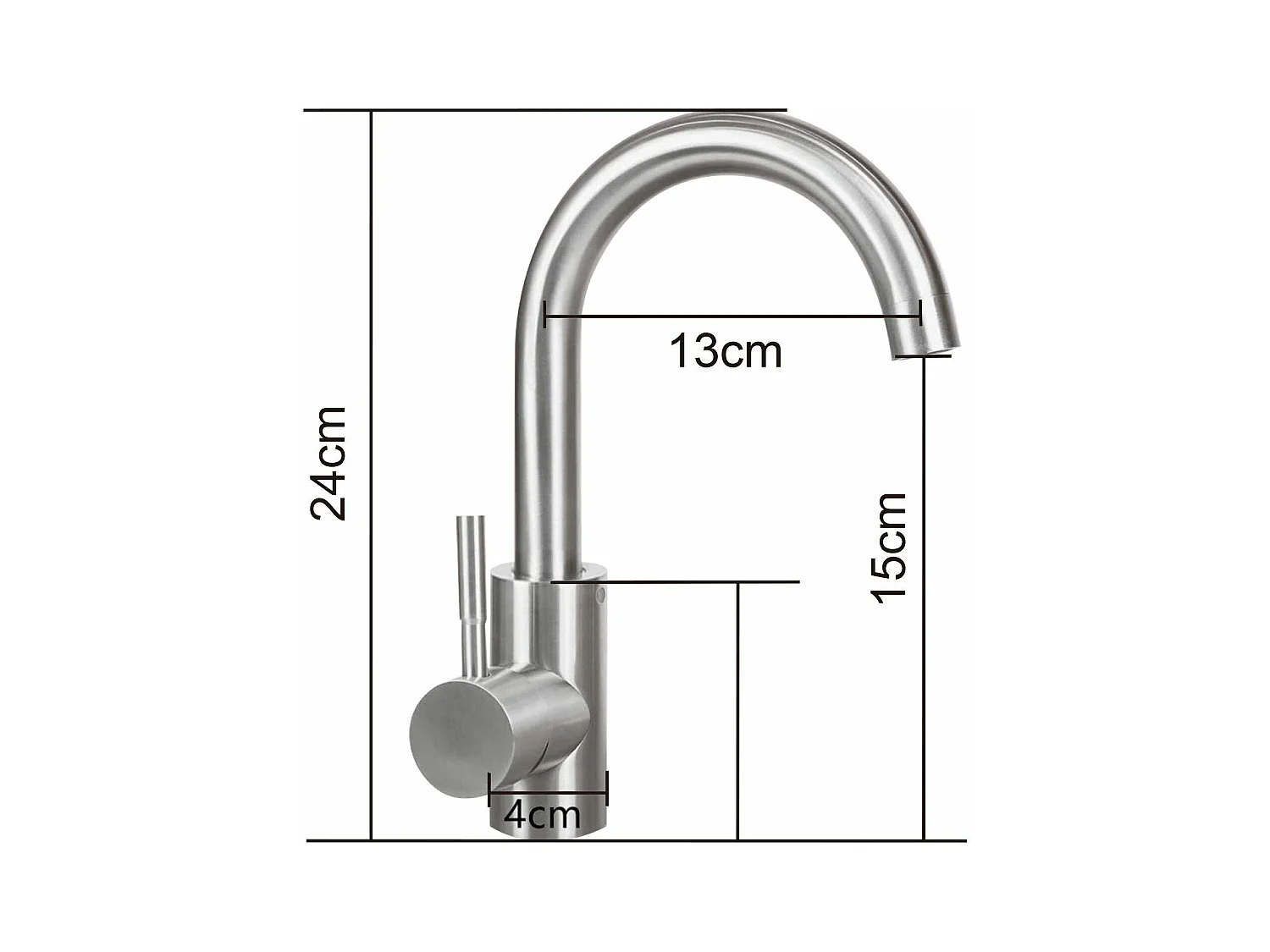NETTLIFE Keukenkraan Badkamer wastafel kraan Badkamer kraan hoogwaardige roestvrijstalen hoge druk