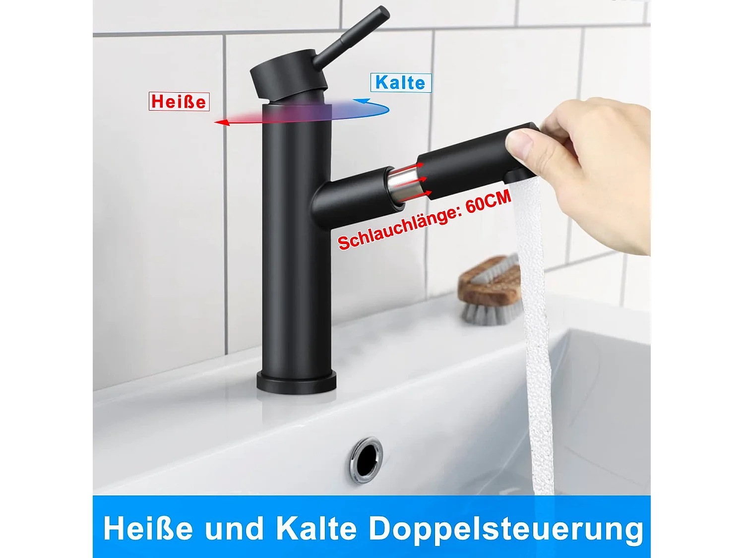 NETTLIFE wastafel mengkraan koude hoge druk water kraan badkamer kraan