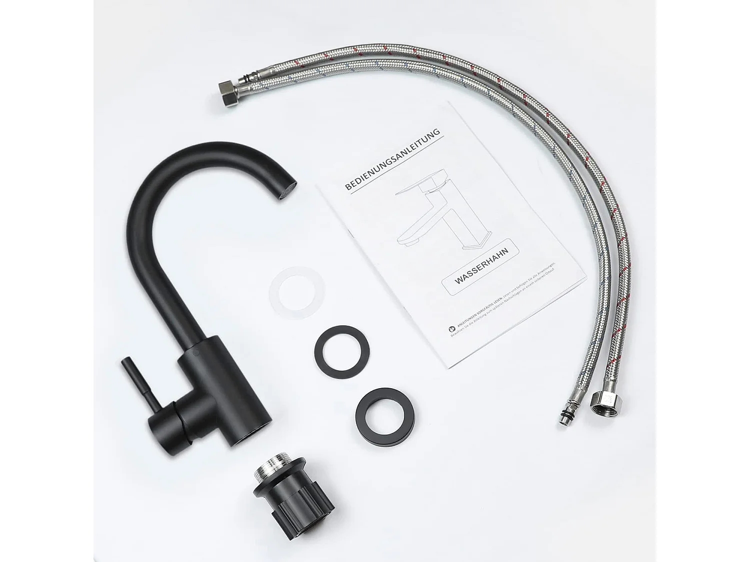 NETTLIFE Keukenkraan Badkamer wastafel kraan Badkamer kraan hoogwaardige roestvrijstalen hoge druk