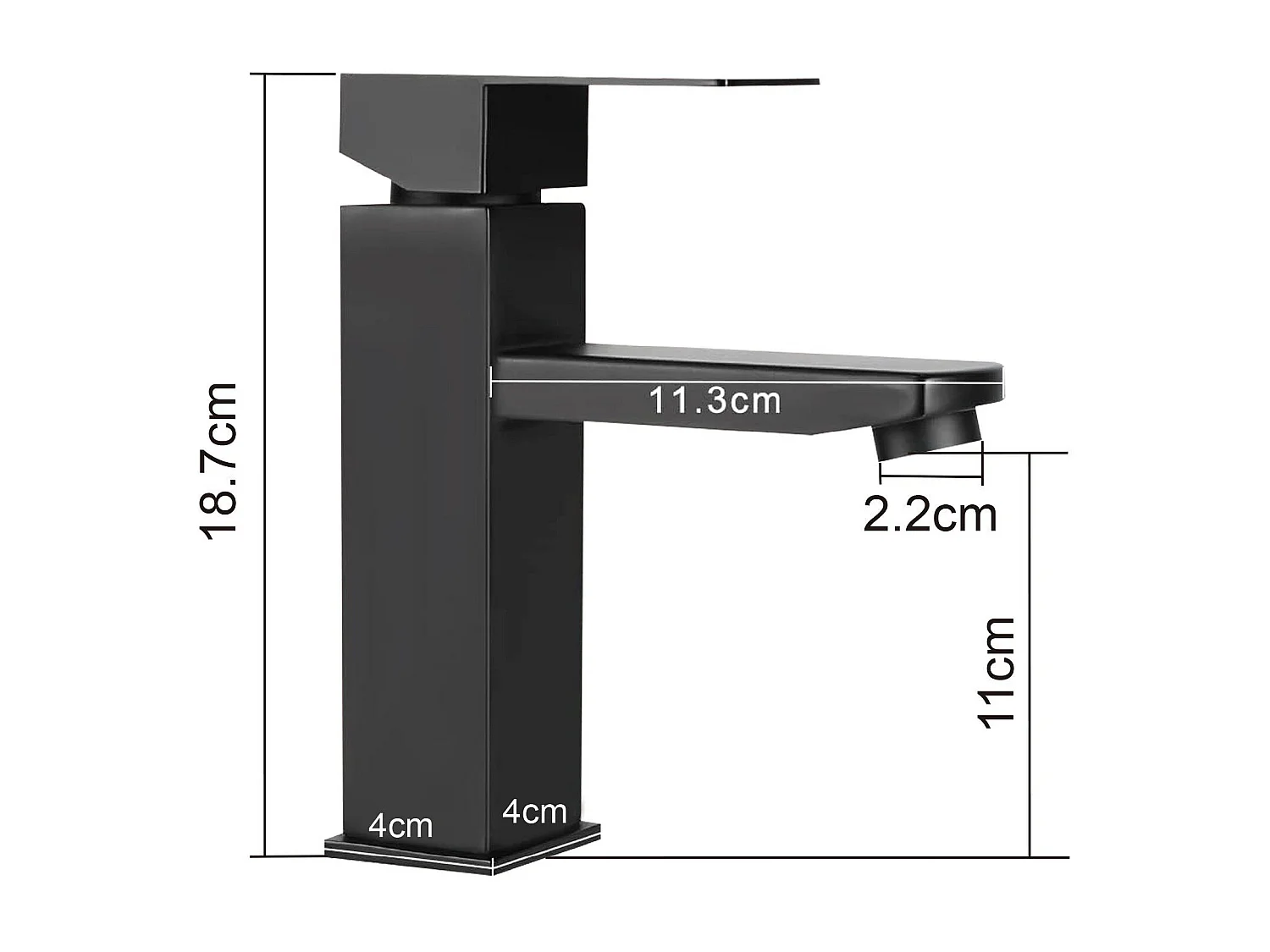 NETTLIFE robinet d'évier robinet chaud/froid robinet haute pression en acier inoxydable