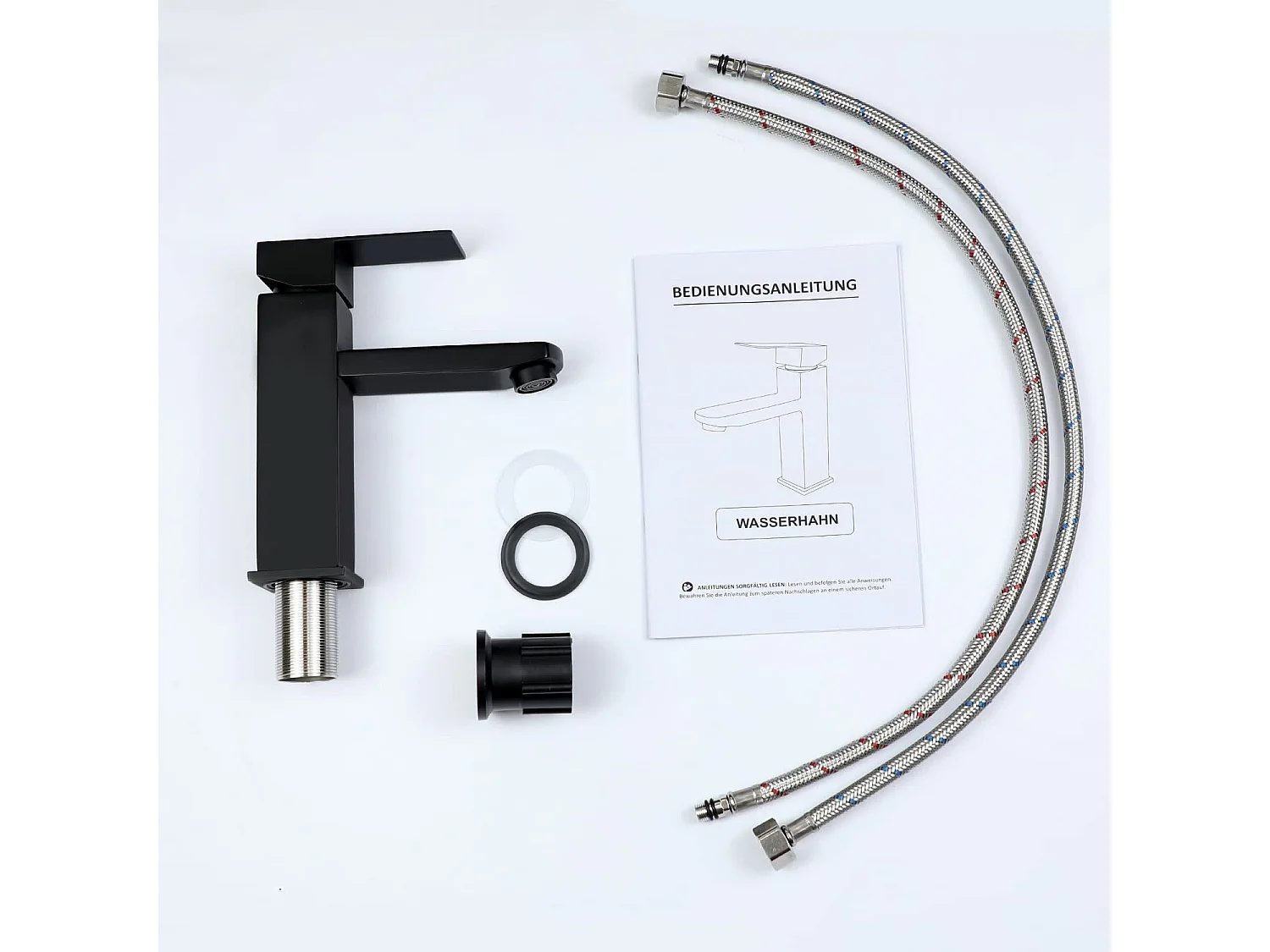 NETTLIFE robinet d'évier robinet chaud/froid robinet haute pression en acier inoxydable