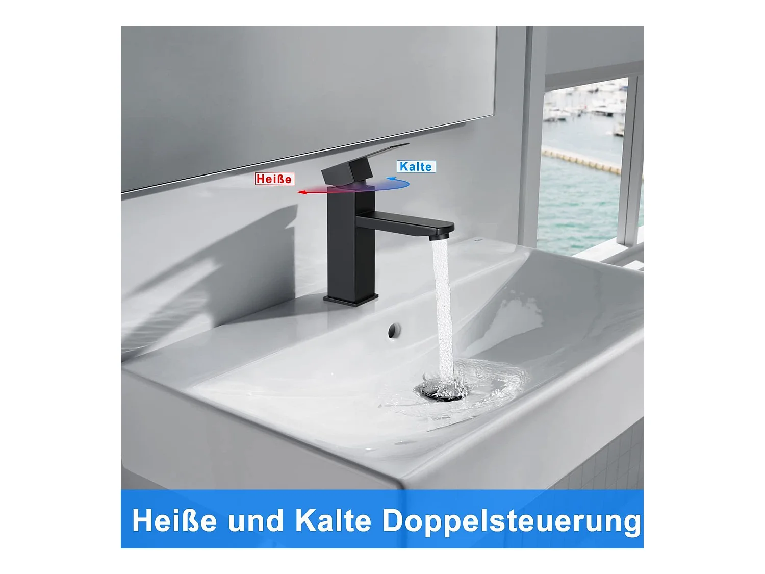 NETTLIFE keukenkraan warm/koud hoge druk RVS kraan