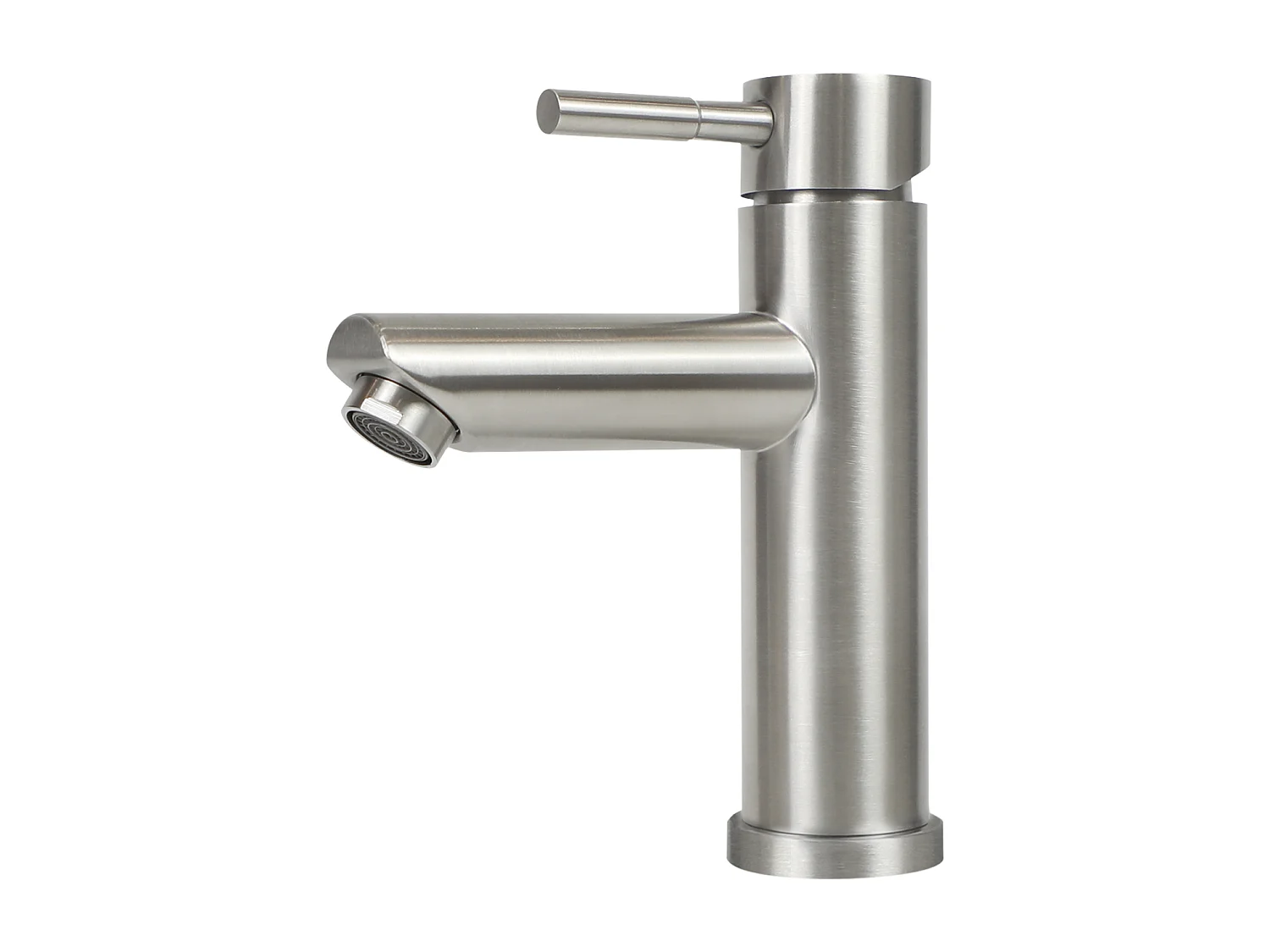 NETTLIFE Wasserhahn Bad Waschtischarmatur Waschbecken - Armatur Edelstahl Gebürstet Mischbatterie Waschbeckenarmatur Hochdruck Warm