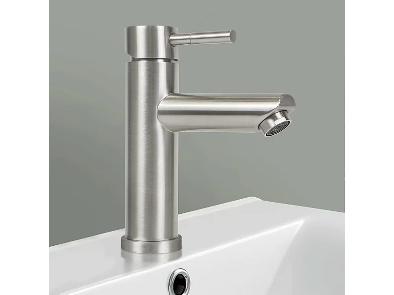 NETTLIFE Bateria zlewozmywakowa, kran ciepłej/zimnej wody, kran wysokociśnieniowy ze stali nierdzewnej