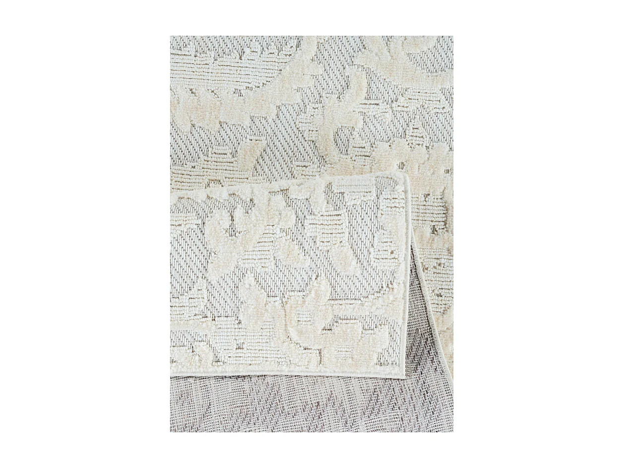 Tapis baroque crème - MANISA 919 Crème 80*300