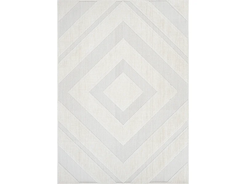 Tapis losange crème - MANISA 454 Crème 120*170