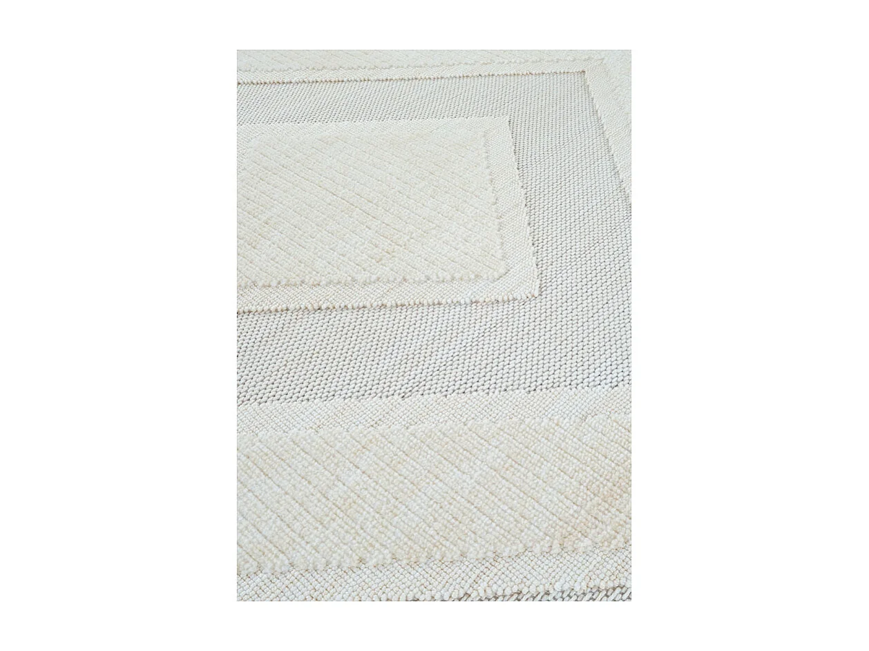 Tapis losange crème - MANISA 454 Crème 120*170