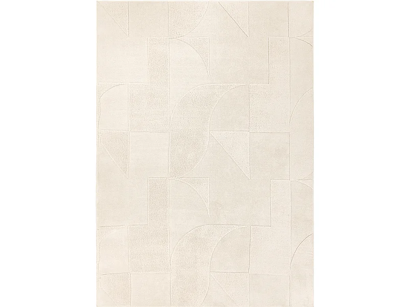 Tapis lavable abstrait crème - ROME 72 Crème 80*300