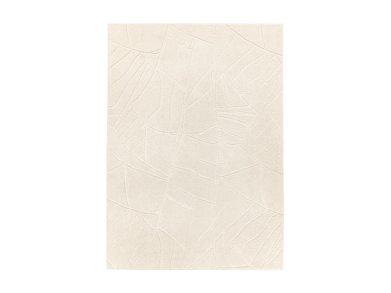 Tapis lavable abstrait crème - Rome 74 Crème 80*150