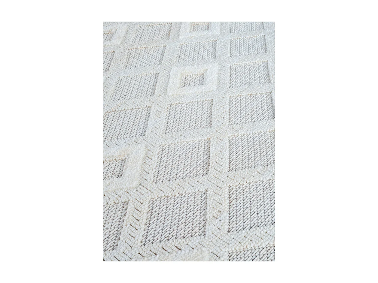 Tapis géométrique crème - MANISA 901 Crème 120*170