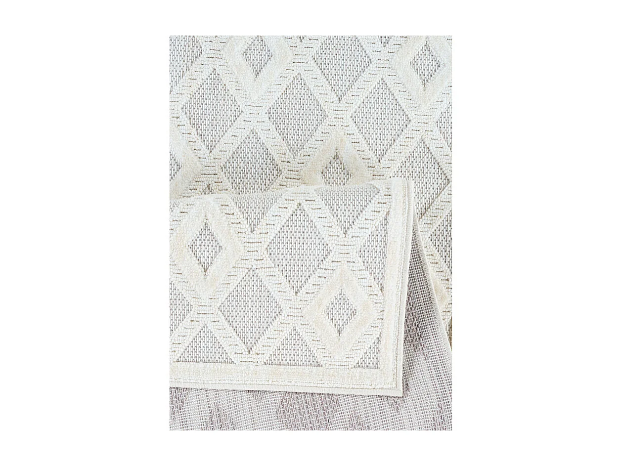 Tapis géométrique crème - MANISA 901 Crème 120*170