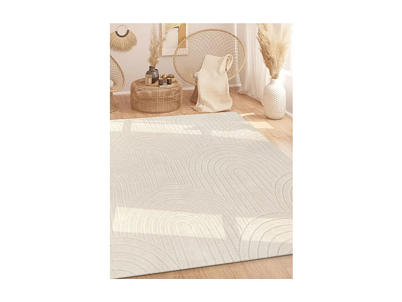 Tapis lavable arc crème - ROME 71 Crème 200*280