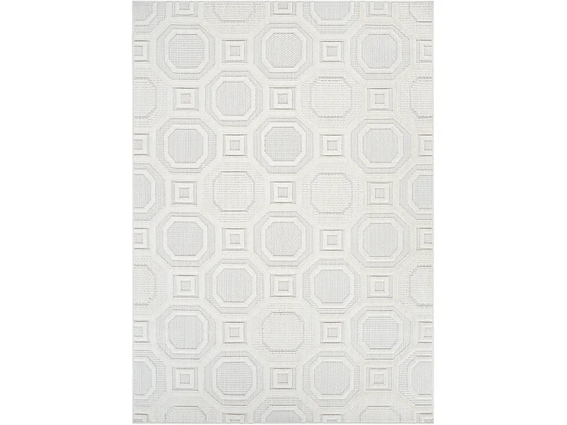 Tapis géométrique crème - MANISA 992 Crème 120*170