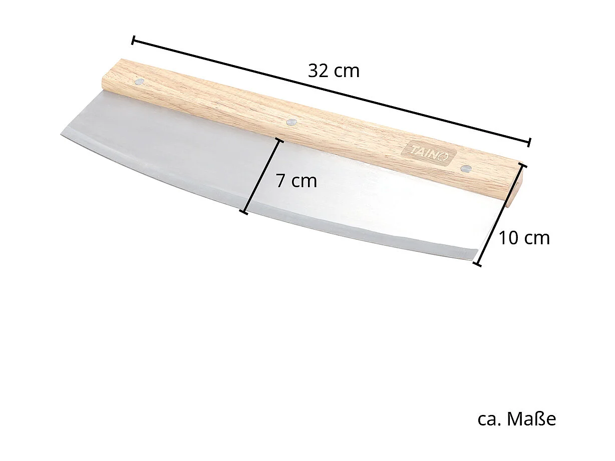 Couteau à pizza avec manche en bois