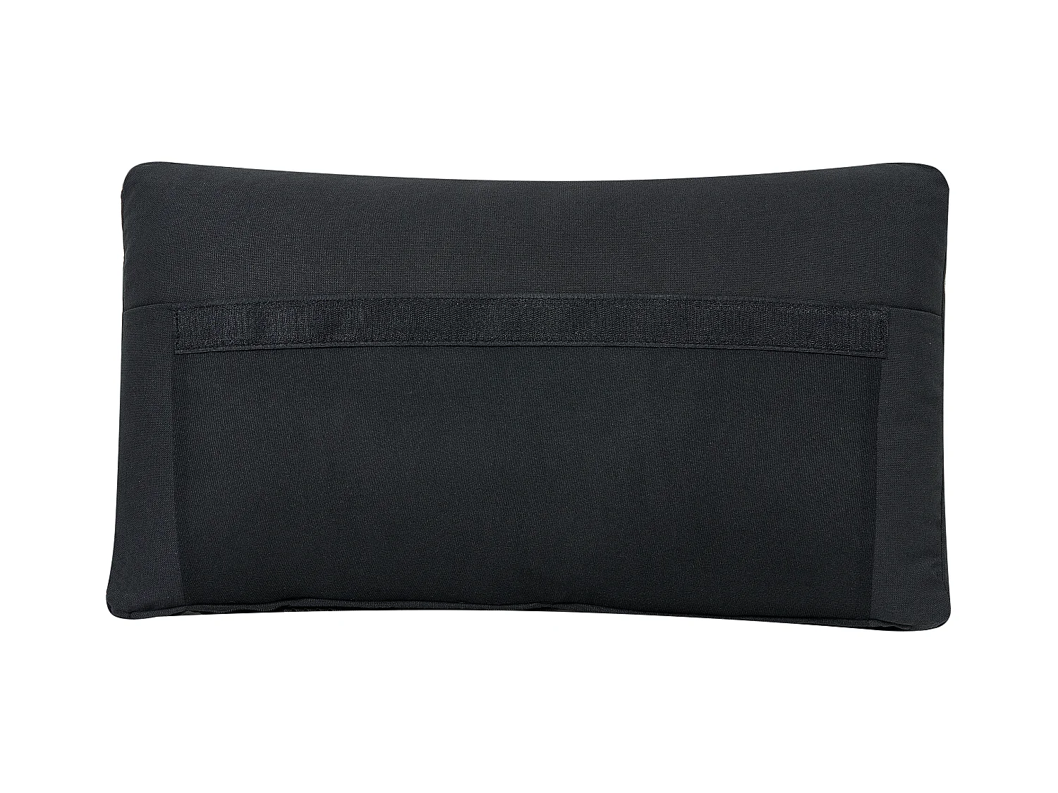Modul Ecksofa UNSTAD Stoff Schwarz mit Ottomane 4-Sitzer rechtsseitig