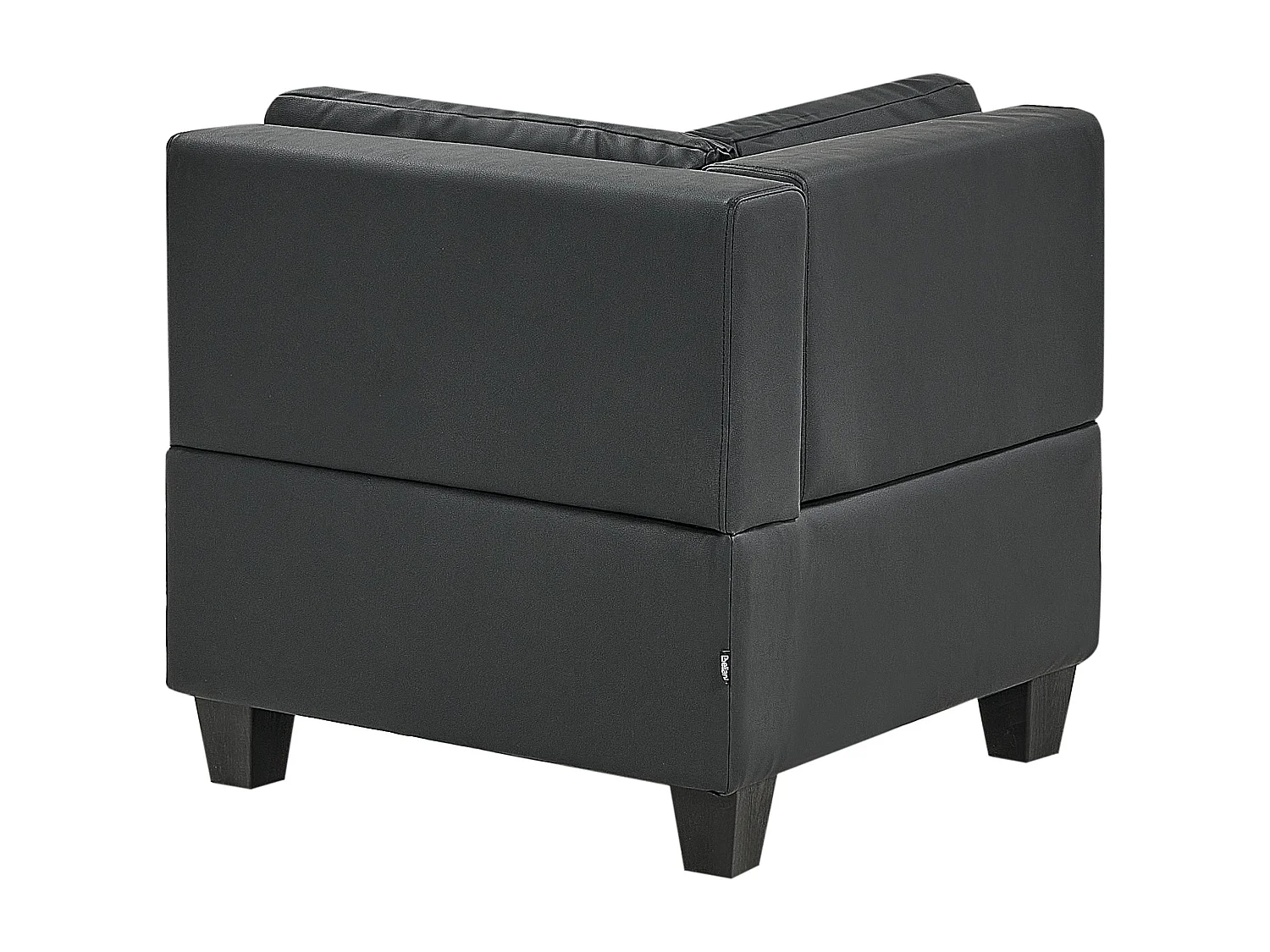 Canapé modulable en forme de U 5 places UNSTAD Cuir PU Noir