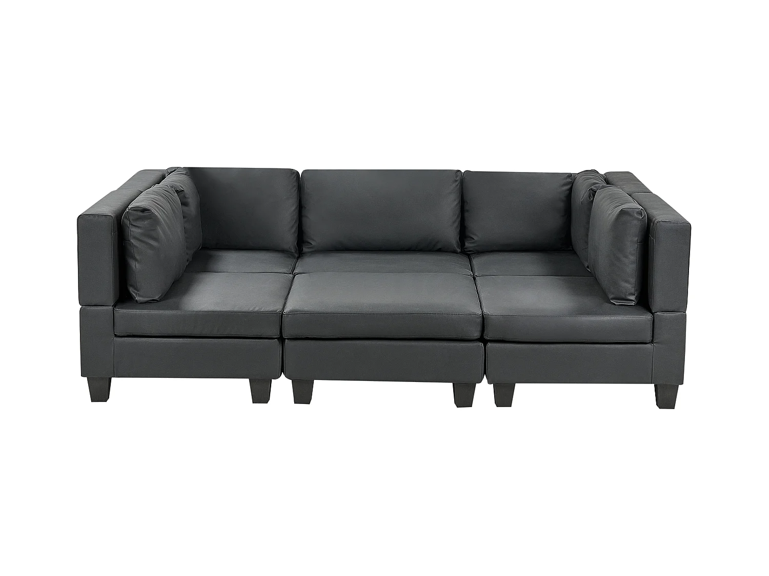 UNSTAD Pelle sintetica Nero 5 posti